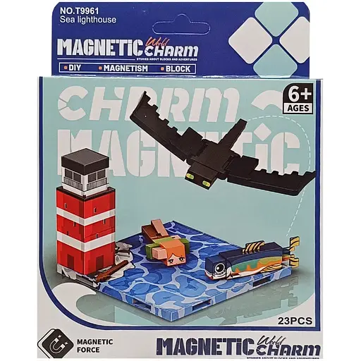 Детский магнитный конструктор Minecraft Bambi 9961 23 детали - фото 1