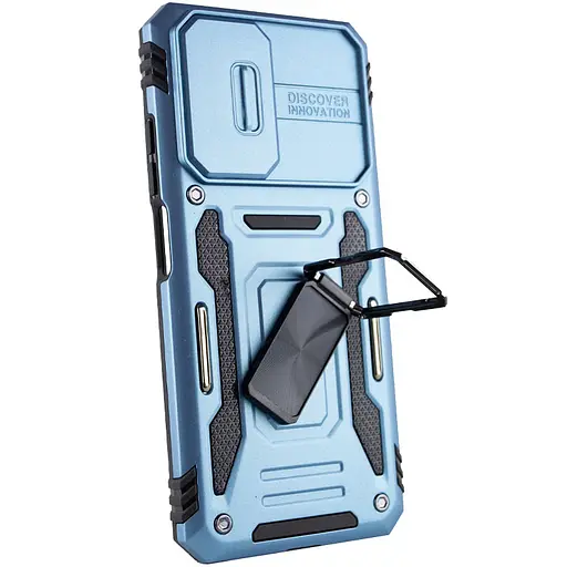 Ударостійкий чохол Camshield Army Ring для Xiaomi Redmi Note 11 Pro 4G/5G / 11E Pro / 12 Pro 4G Блакитний / Light Blue - фото 4