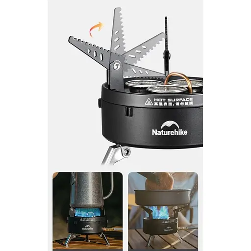 Горелка газовая Naturehike CNK2450CF019 трехконфорочная (1047-6975641889045) - фото 10