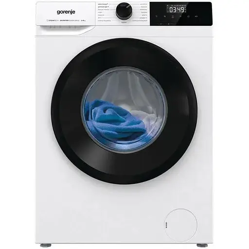 Стиральная машина Gorenje фронтальная 8 кг 1400 A+++ 55 см дисплей пара инвертор белый