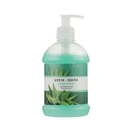 Крем-мило універсальне з екстрактом алое і вітаміном Е, 500 мл