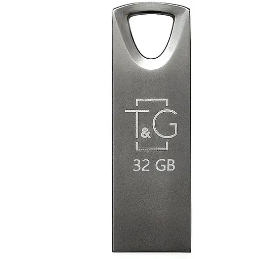 Флеш накопитель USB 32Gb T&G Metal TG117 черный USB 2.0 (TG117BK-32G) - фото 1