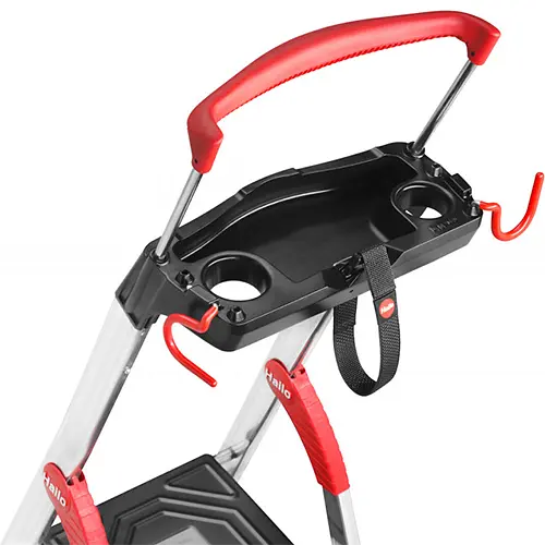 Стремянка алюминиевая Hailo L100 TopLine, 6 ступеней (8050607) - фото 3