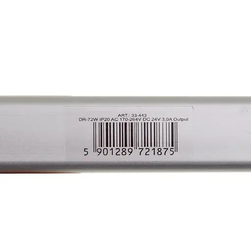 Блок питания Brille светодиодный 3.0A DR-72W IP20 AC 170-264V DC 24V 3.0A - фото 7