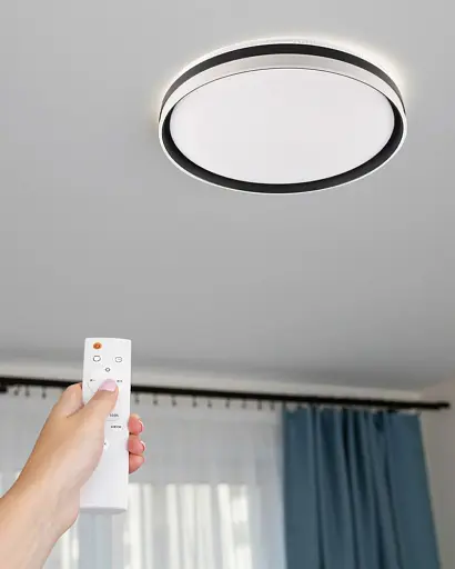 Люстра із пультом світлодіодна, стельовий світильник Goldlux 326683 Barbara 50 Led 1x72W 3000K-6000K 8000Lm IP44 Wh - фото 3