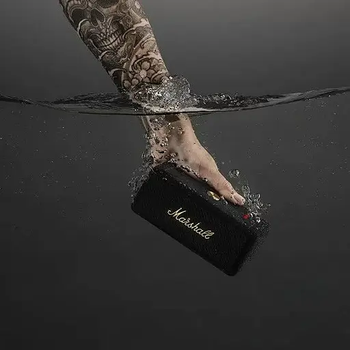 Портативна акустика Marshall Emberton Black and Brass bluetooth-колонка 1005696 (Asian Version) - фото 6