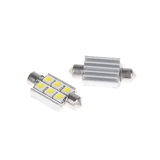 Лампа Brille автомобильная светодиодная LED SV8.5 CW Festoon 39 мм 12 В - фото 2