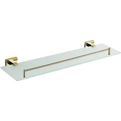 Полиця скляна VBI Mercury gold VBI-040209GL, Золотий - фото 1