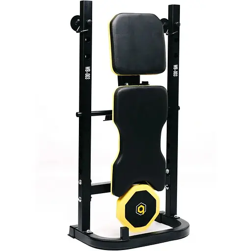 Тренировочная скамья Besport WB-003 горизонтальная для жима со стойкой под штангу - фото 9