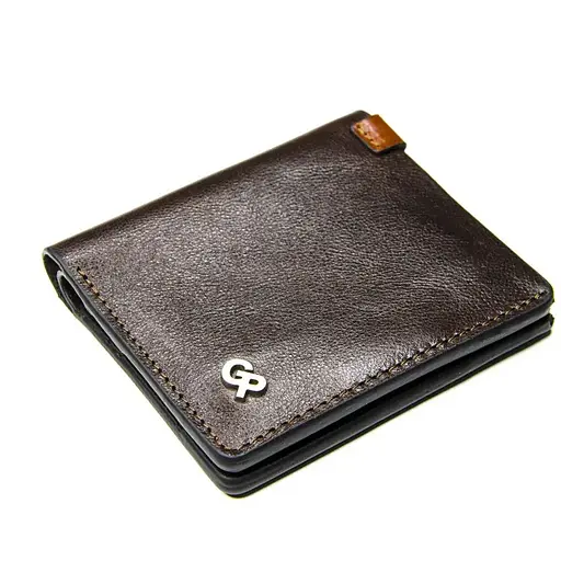 Мужской кожаный кошелек Grande Pelle 10х10х1.5 см acs0029276 - фото 3