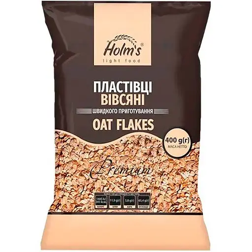 Пластівці вівсяні Holm's light food 400 г