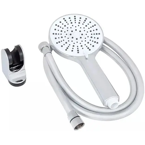 Душовий набір Wezer (лійка 5-режимів, шланг, кріплення лійки) WKY-538, Хром - фото 1