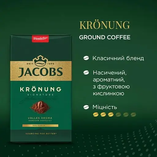 Уценка. Кофе молотый Jacobs Kronung 500 г - фото 2
