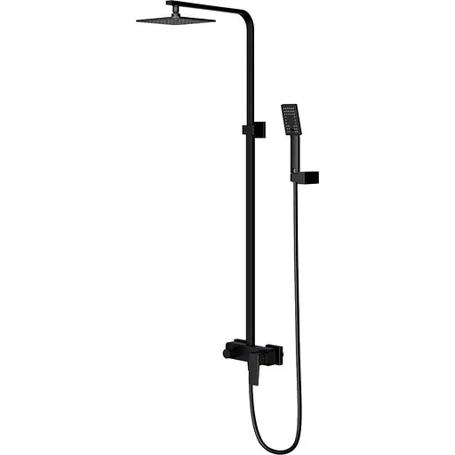 Душова система Omnires Parma black mat PM7444BL, Чорний матовий - фото 1