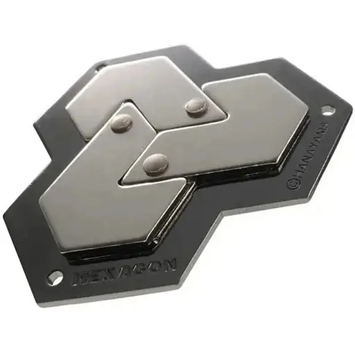 Головоломка из металла Huzzle Hexagon Cast Puzzle 4 звезды 473742
