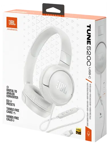 Гарнітура JBL TUNE 520C White (JBLT520CWHT) - фото 10