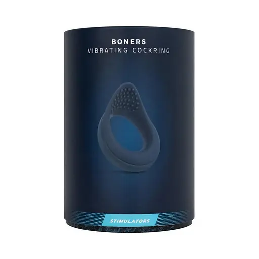 Виброкольцо Boners Vibrating Cock Ring, 8.5 см (синий) - фото 11