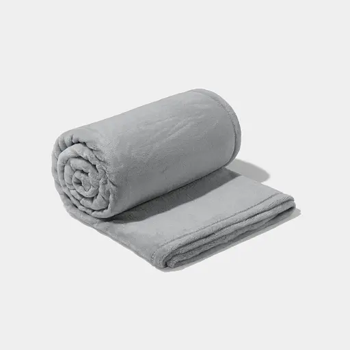 Плед LeLit велсофт гладкокрашеный 150х200 см светло-серый PL-0002 (le2000000340265) - фото 2