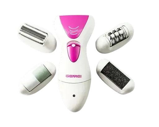 Водонепроникний жіночий епілятор Geemy GM-7006 4 в 1 - для сухого та вологого використання - фото 1