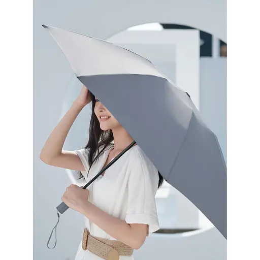 Парасолька Xiaomi 90FUN Oversize Automatic Umbrella with Flashlight Gray 90COTNT2008U-GY00-OS (52627) - фото 4
