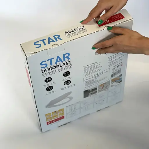 Сидения для унитаза NKP Star 0422 Soft Close+Quick Release дюропласт - фото 3