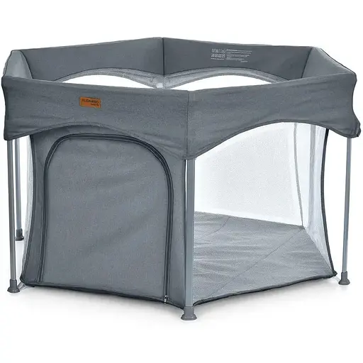 Манеж El Camino ME 1195 SWIFT 6 шестиугольный с мягким матрасом серый