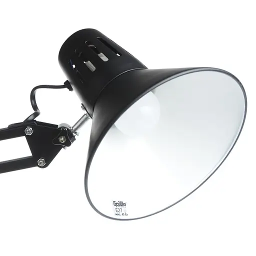 Настольная лампа Brille на гибкой ножке на струбцине MTL-07 E27 BK - фото 12