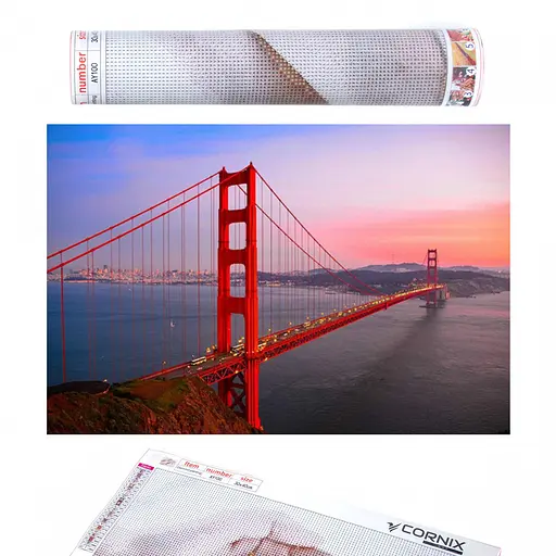 Набір алмазної мозаїки (вишивки) Cornix Art 40 x 30 см AY18 - фото 1