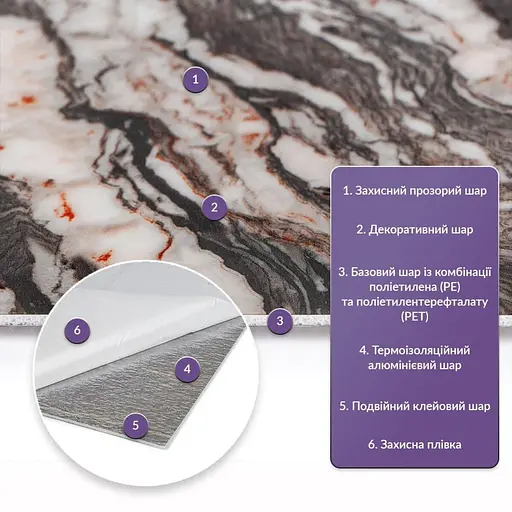 Самоклеящаяся стеновая PET плитка 600х300х2мм SW-00002313 - фото 2