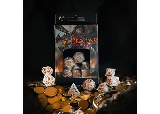 Набір кубиків Dragons Dice Set: Quartz , 7 шт. (SDRA09) - фото 6