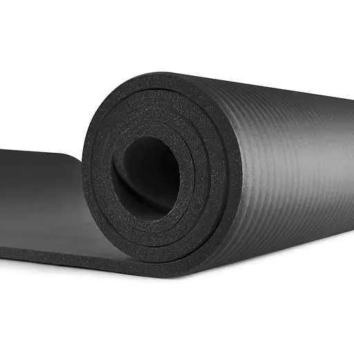 Мат для фитнеса и йоги Hop-Sport HS-N010GM 1см черный - фото 3