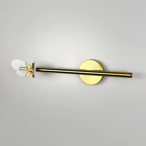 Бра з метеликом зліва у латунному корпусі 46 см Арт. WC18/1L (ліва) AB Line F - фото 5