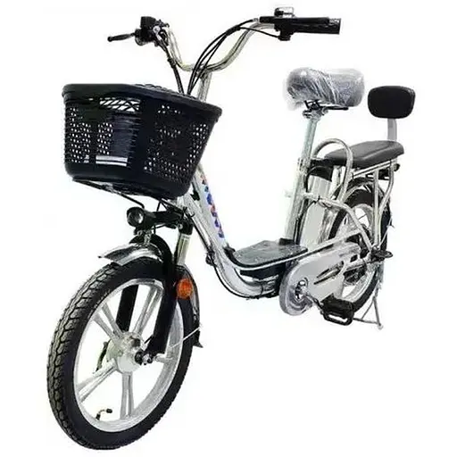 Электровелосипед Green Giant U15 двухместный 600W 48V 15Ah + PASS-система серый - фото 2