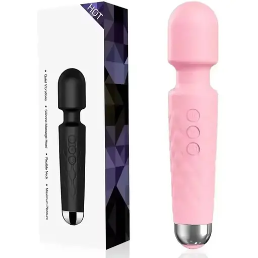 Вібратор для жінок 20 режимів вібрації 8 швидкостей рожевий 15 см - фото 1