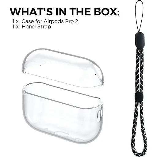 Чехол AhaStyle Transparent Case для Airpods Pro 2 Transparent [133864] - фото 2