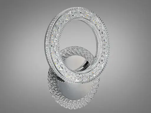 Світильник з кольоровою підсвіткою, 22W, хром - фото 3