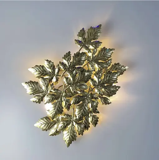 Світильник у флористичних мотивах з фактурного листя Line F Арт. WB5034-600-4P - фото 1