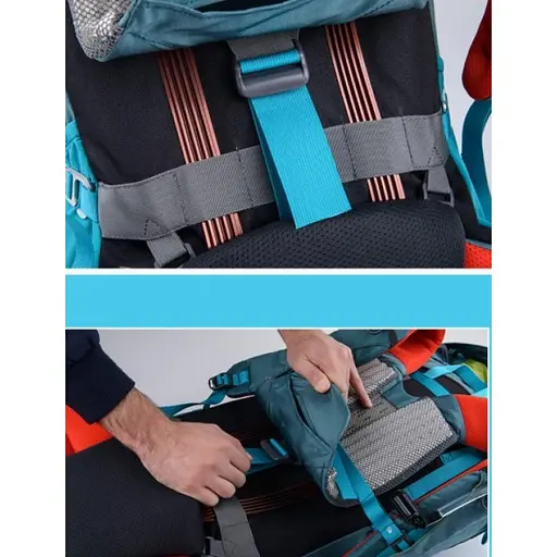 Туристический рюкзак Naturehike NH16Y065-Q 65 л + 5 л (Зеленый) - фото 3