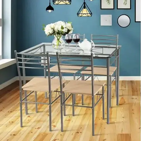 Комплект мебели Costway Corners обеденный стол со стульями - фото 5