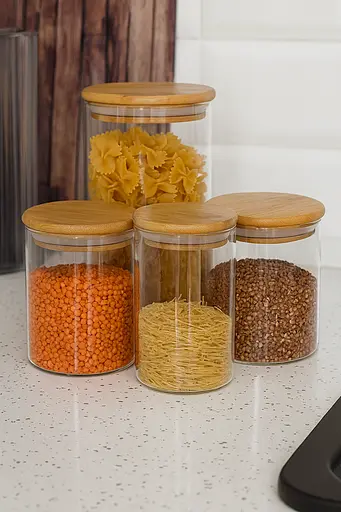 Набор банок для сыпучих и круп 6+1 - фото 4