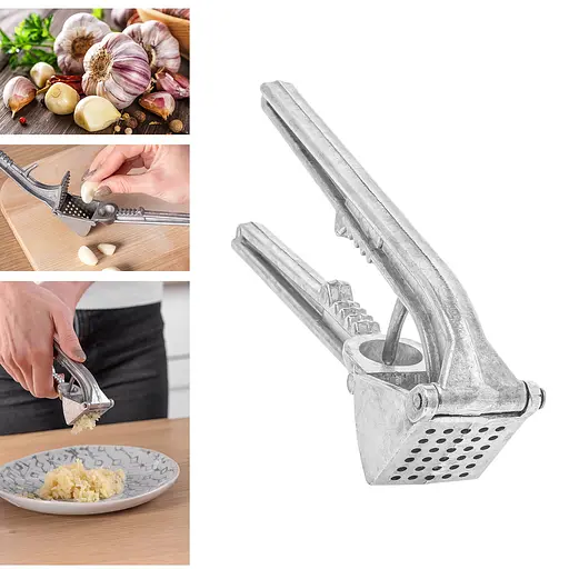 Квадратная усиленная чесночница (пресс для чеснока) чеснокодавка ХЭАЗ, ХЕАЗ 83912 - фото 2