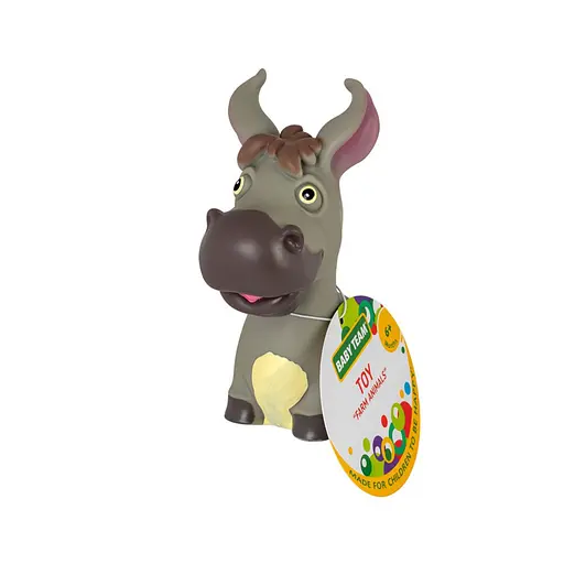 Детская игрушка для купания "Брызгающие животные фермы осел" 8753_віслюк Серый