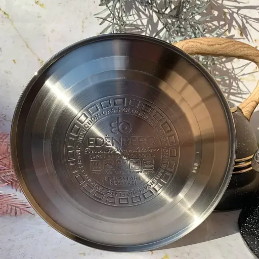 Чайник со свистком Edenberg EB-8808 из нержавеющей стали на 3 л белый - фото 2