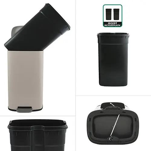 Відро для сміття з педаллю Spirella AKIRA 30 л (10.21566) - фото 3