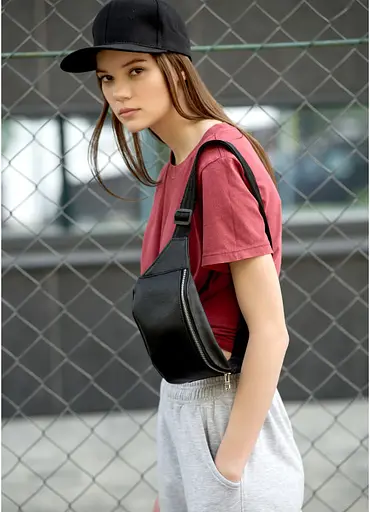 Сумка женская на пояс (бананка) Sambag 30,5х14 см 000148031 - фото 5