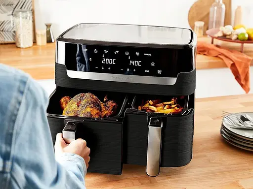 Мультипіч (аерофритюрниця) Tefal Dual Easy Fry EY9018 - фото 3