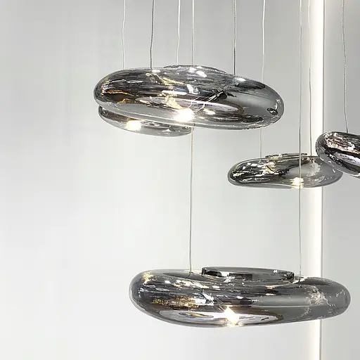 Потолочная люстра Water Drops Line.F S 17G-600 GR - фото 3