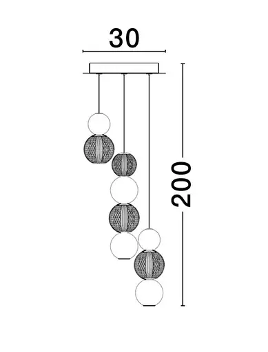 Підвіс Nova Luce BRILLE 9511040 - фото 5