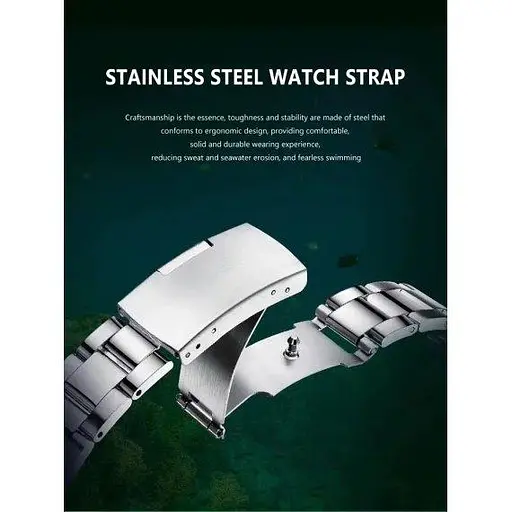 Чоловічий наручний годинник Hemsut Zurich Blue (Сріблястий) - фото 8