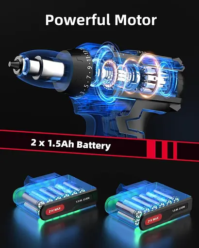 Акумуляторний дриль-шуруповерт DuroFort 21 В - фото 5